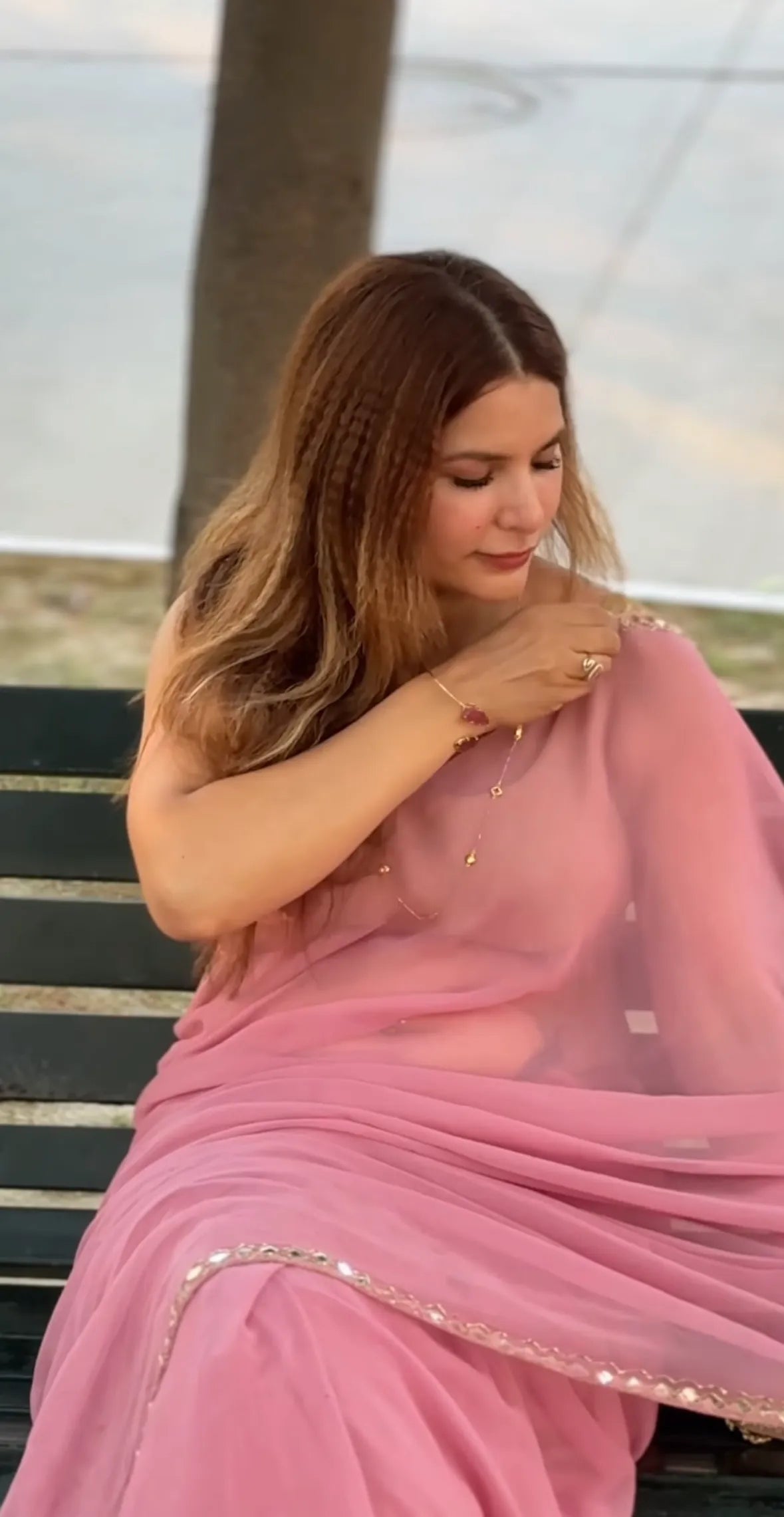 Designer georgette saree